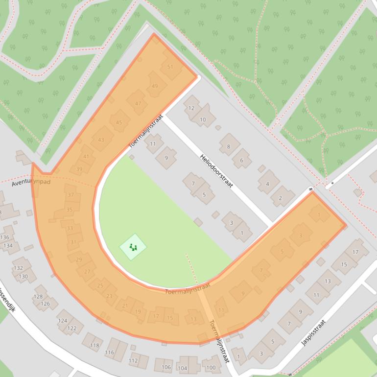 Kaart van postcodegebied 6534SB.