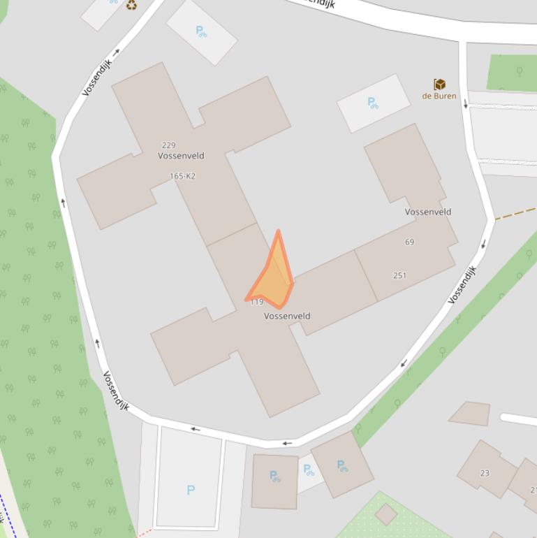 Kaart van postcodegebied 6534TM.