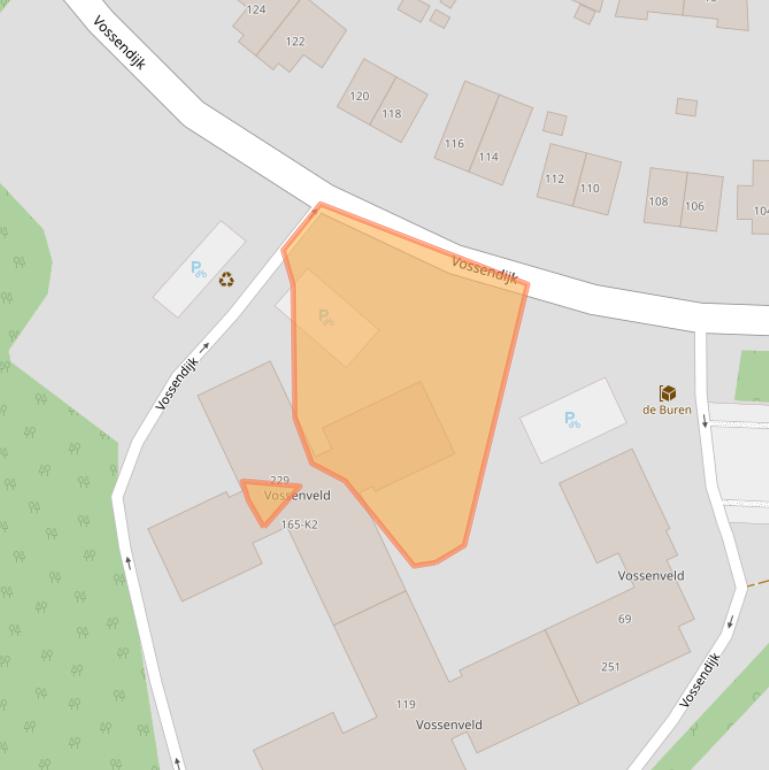 Kaart van postcodegebied 6534TW.