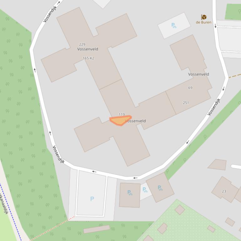 Kaart van postcodegebied 6534TX.