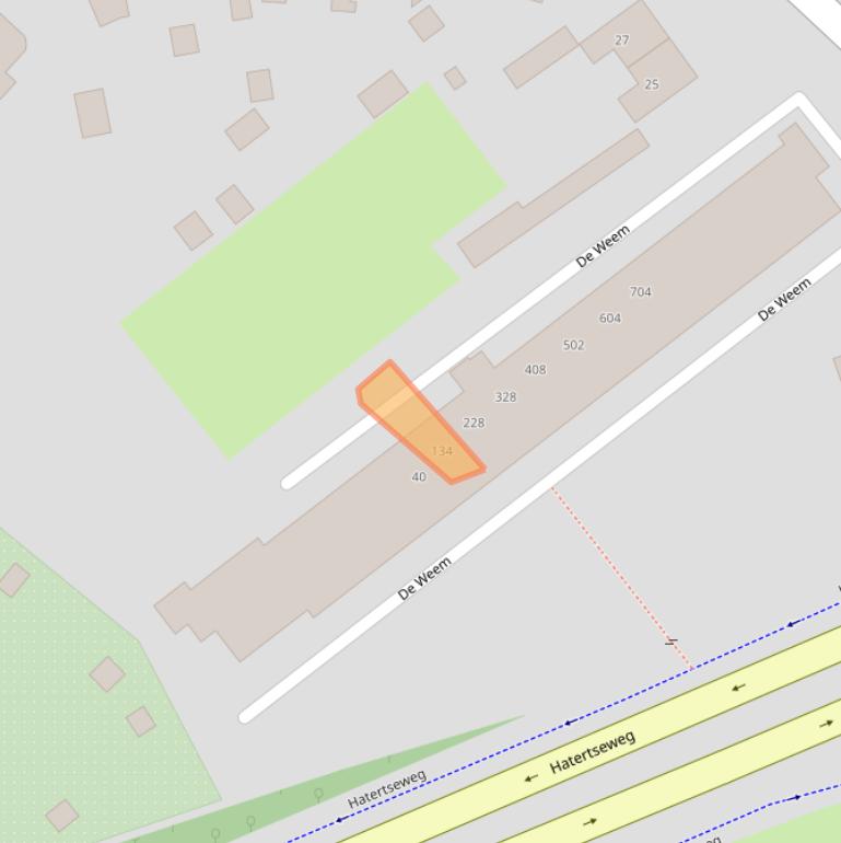 Kaart van postcodegebied 6534VC.