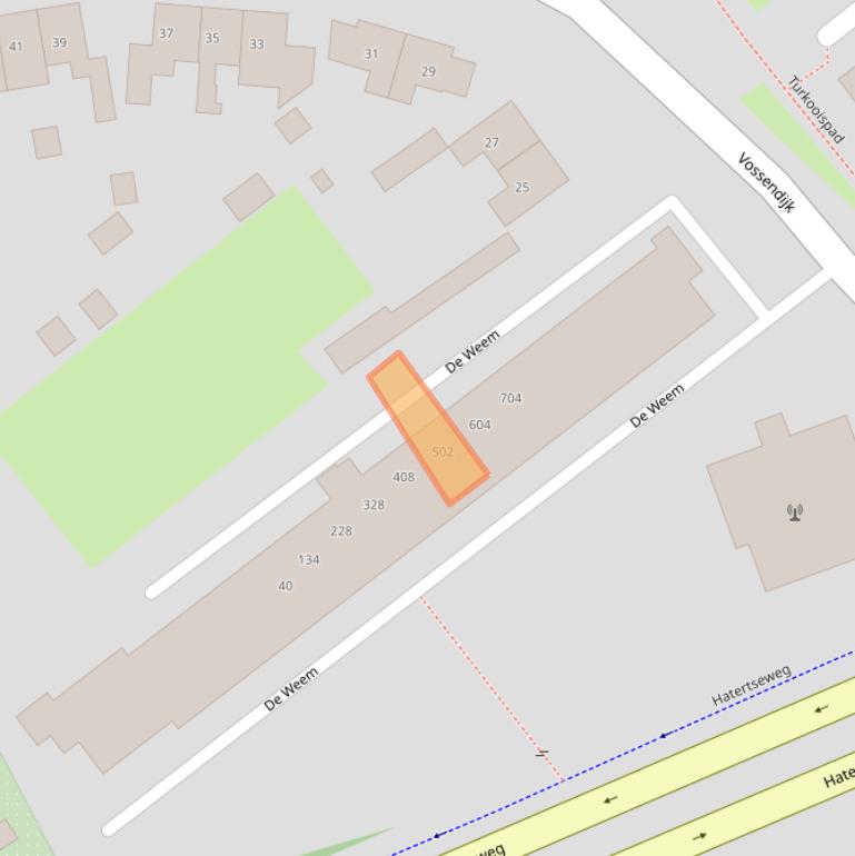 Kaart van postcodegebied 6534VJ.