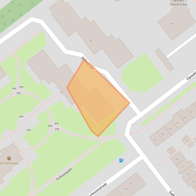 Kaart van postcodegebied 6534VL.