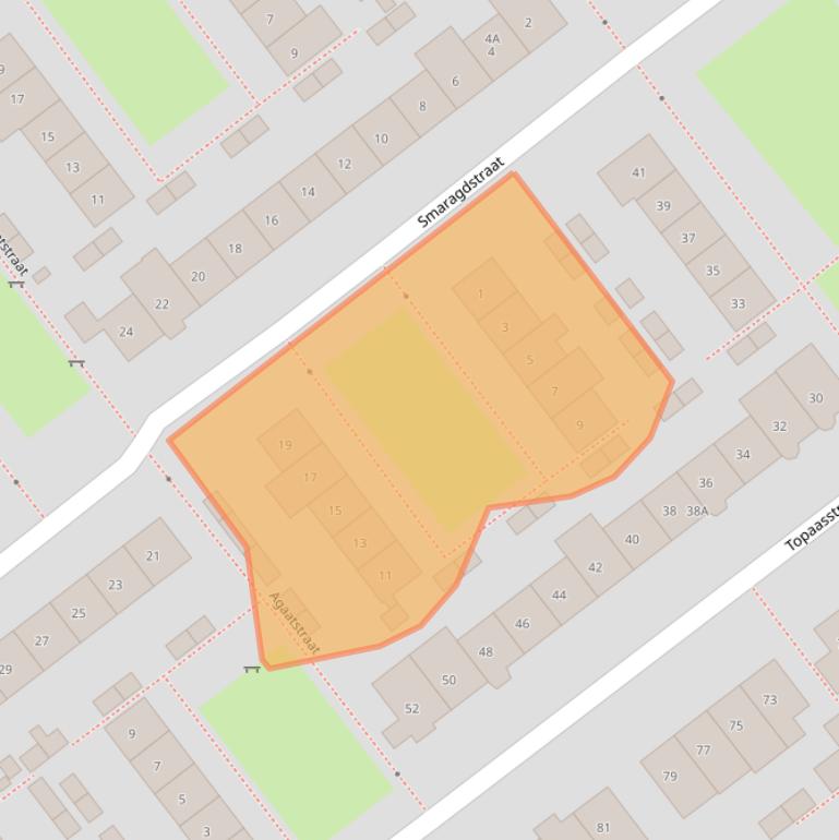 Kaart van postcodegebied 6534WL.