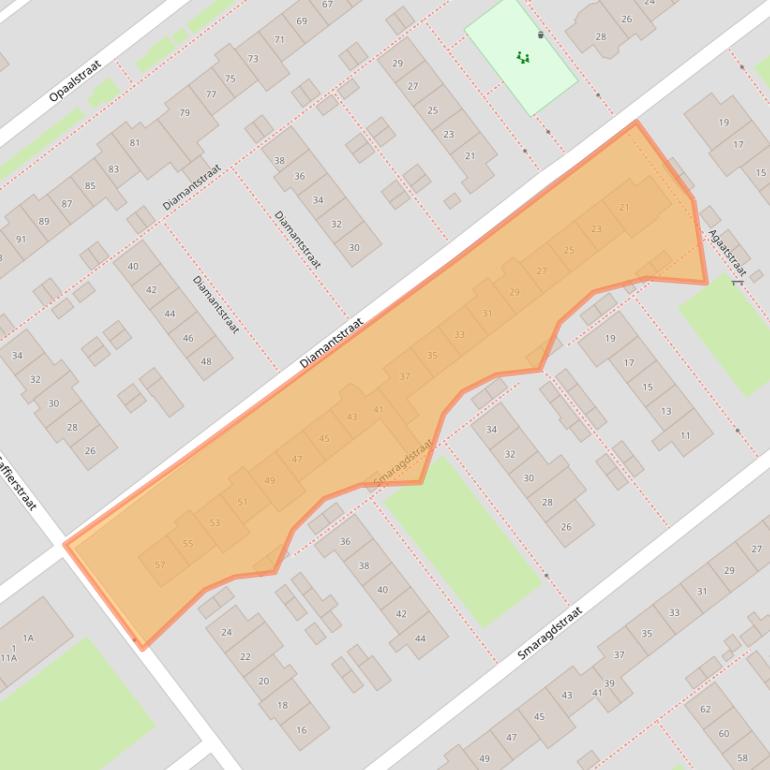 Kaart van postcodegebied 6534WV.