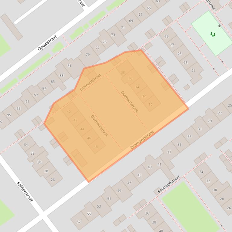 Kaart van postcodegebied 6534WZ.