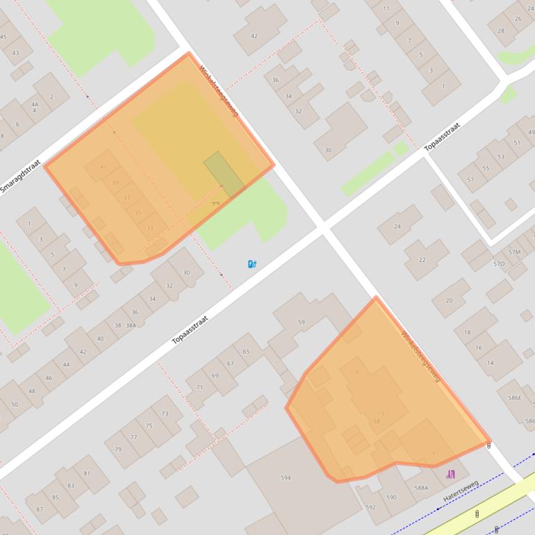 Kaart van postcodegebied 6534XB.