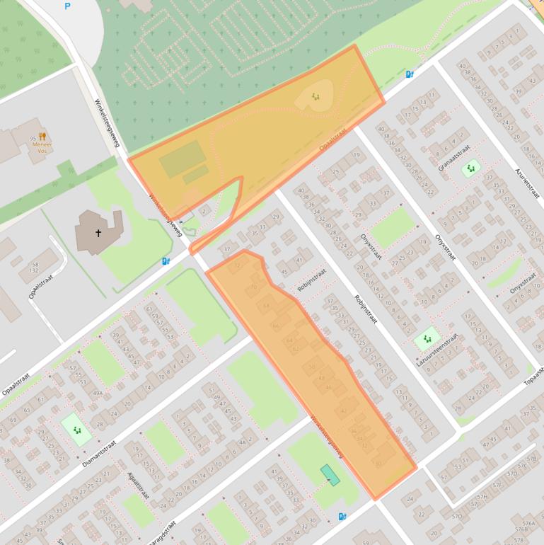 Kaart van postcodegebied 6534XG.