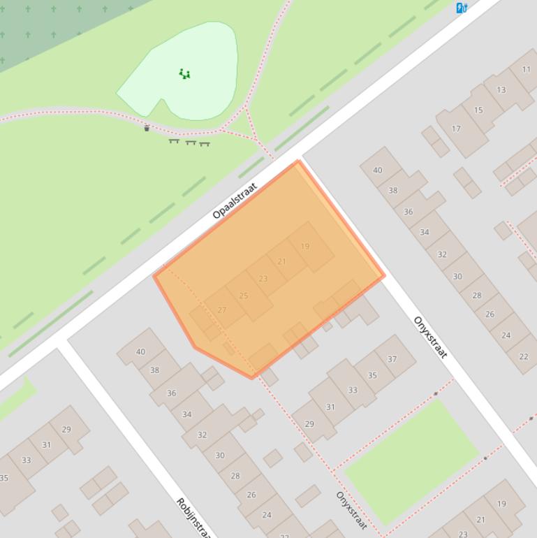 Kaart van postcodegebied 6534XK.