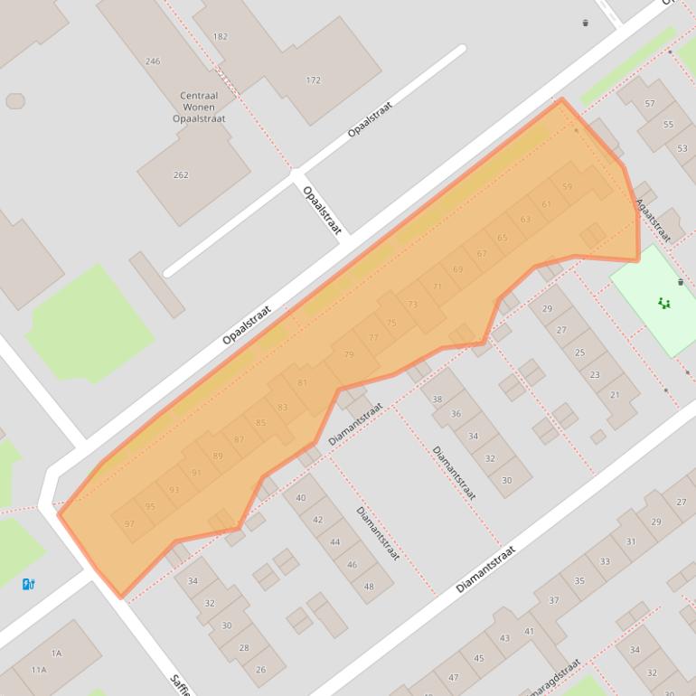 Kaart van postcodegebied 6534XN.