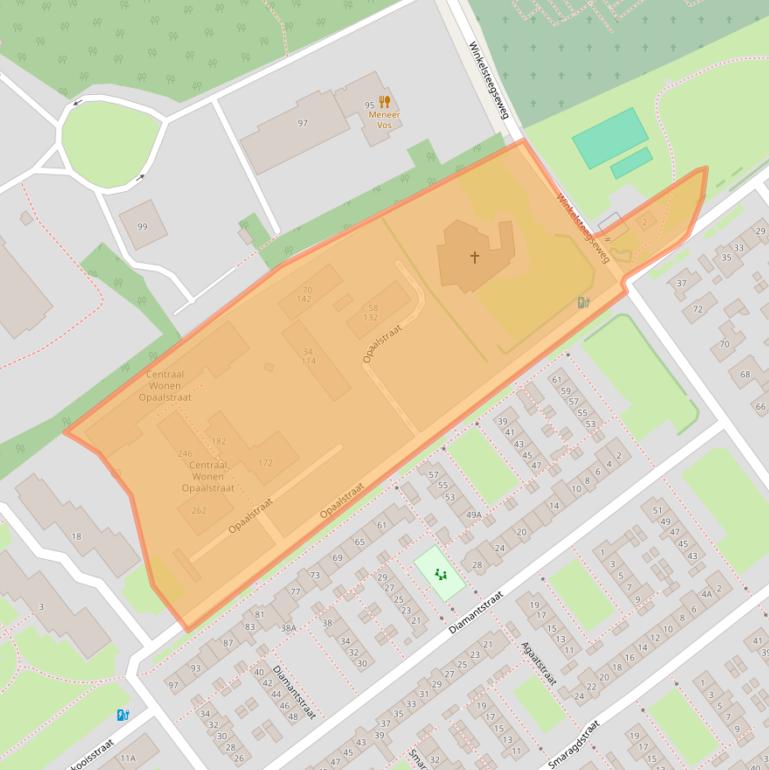 Kaart van postcodegebied 6534XP.