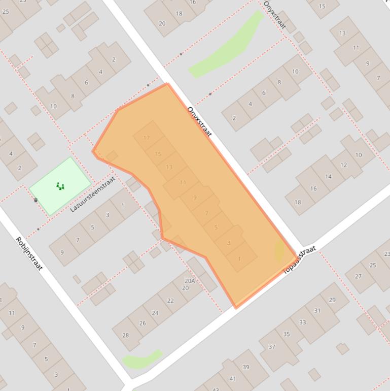 Kaart van postcodegebied 6534XV.