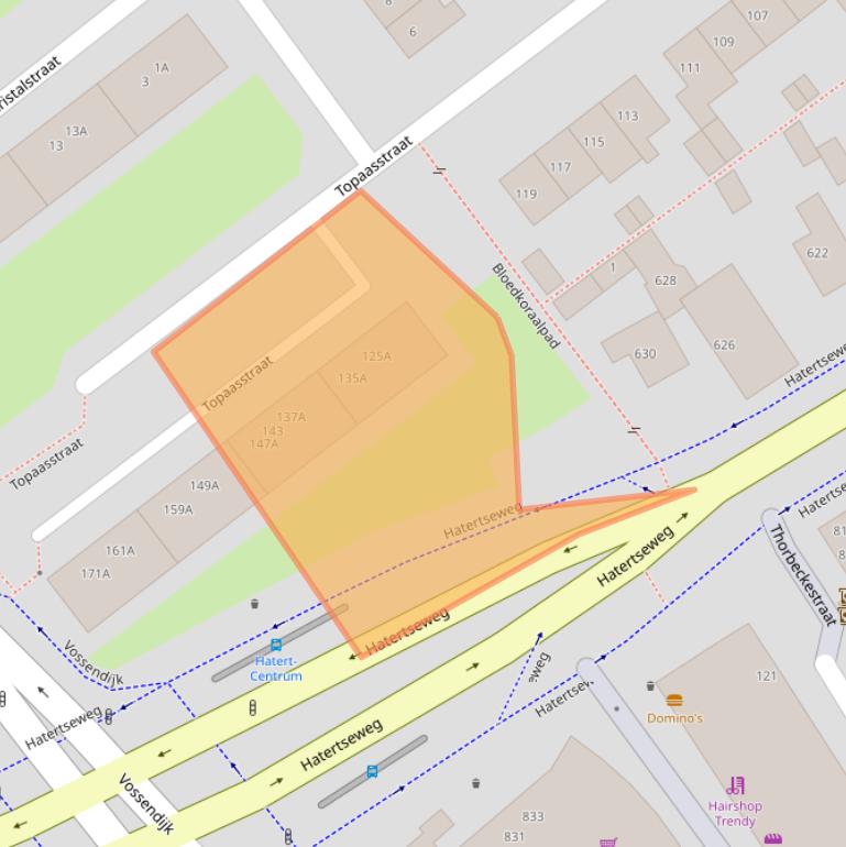 Kaart van postcodegebied 6534ZM.