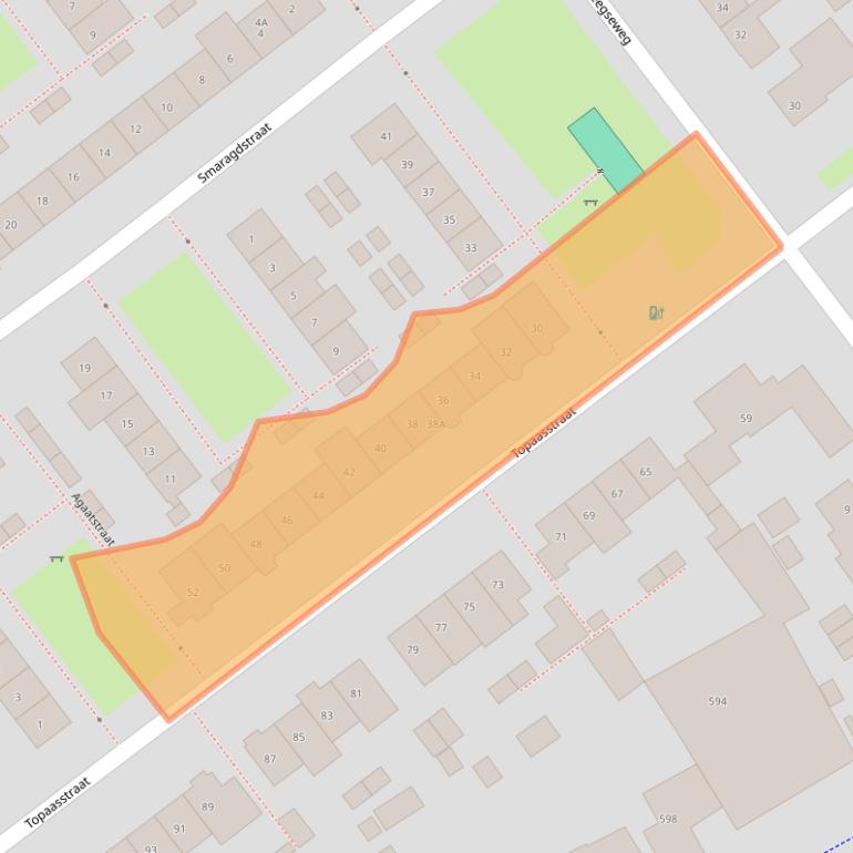 Kaart van postcodegebied 6534ZT.