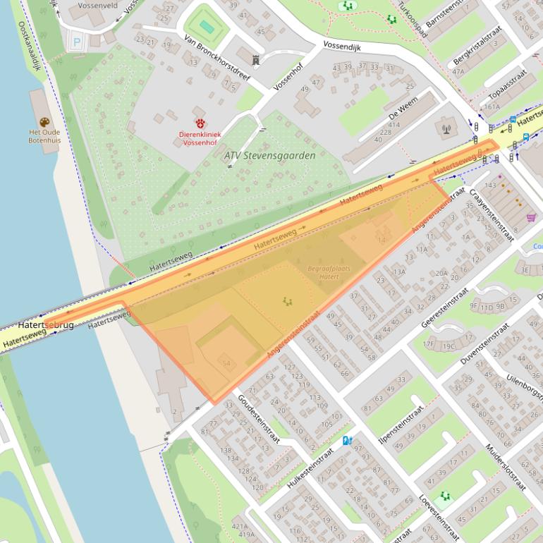 Kaart van postcodegebied 6535JP.