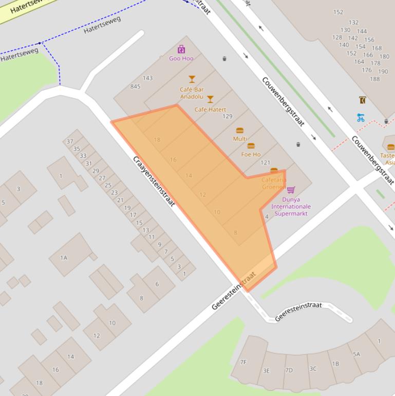 Kaart van postcodegebied 6535JS.