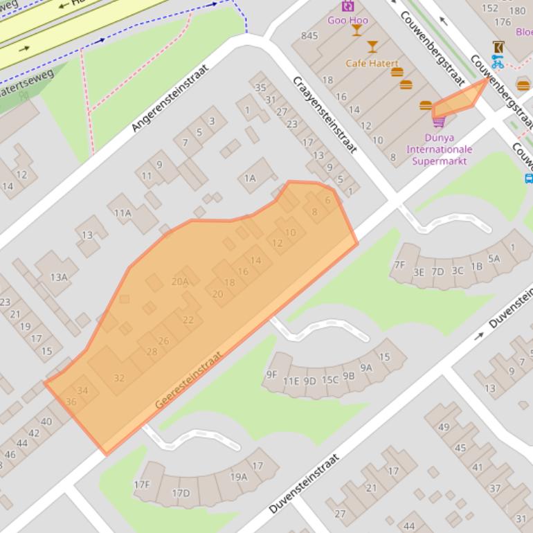 Kaart van postcodegebied 6535JX.