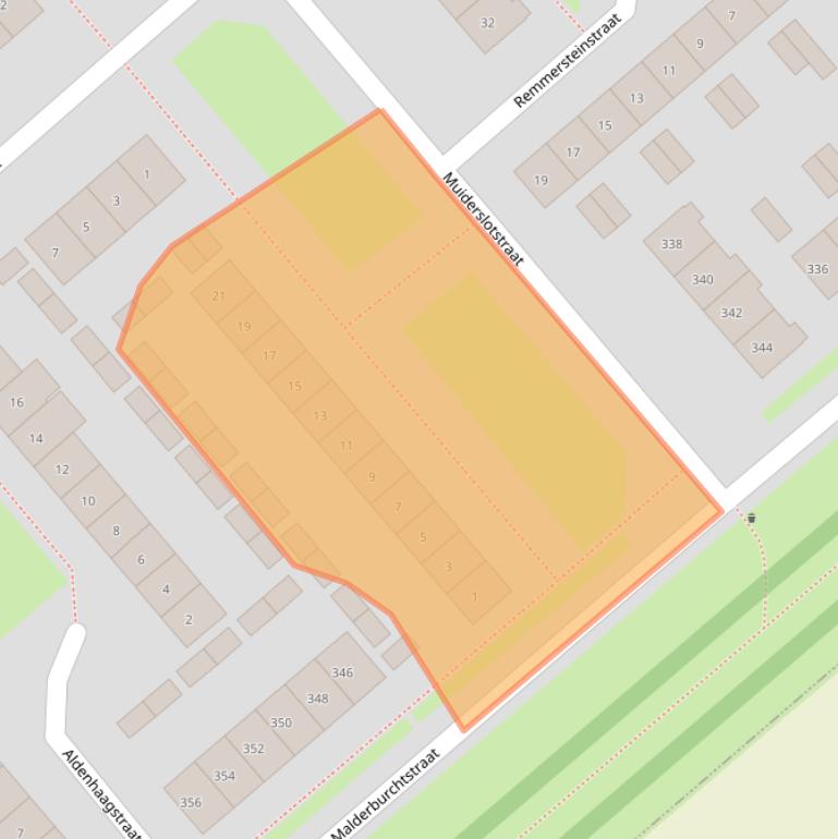 Kaart van postcodegebied 6535KD.