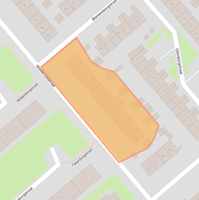 Kaart van postcodegebied 6535KH.