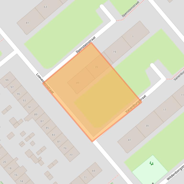 Kaart van postcodegebied 6535KL.