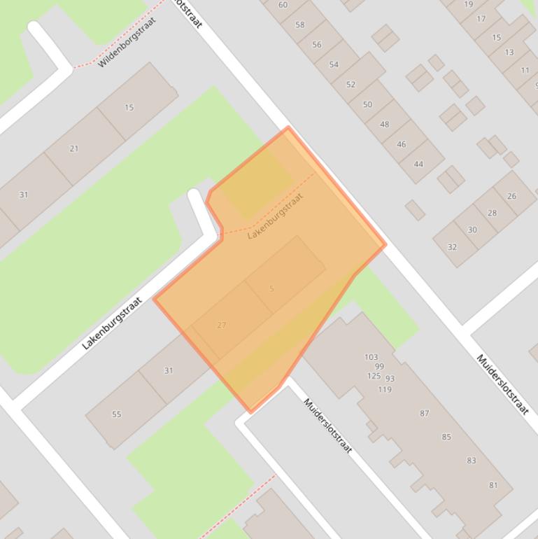 Kaart van postcodegebied 6535KS.