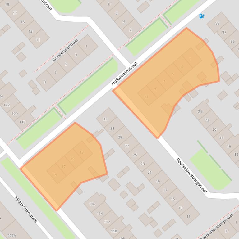 Kaart van postcodegebied 6535LA.