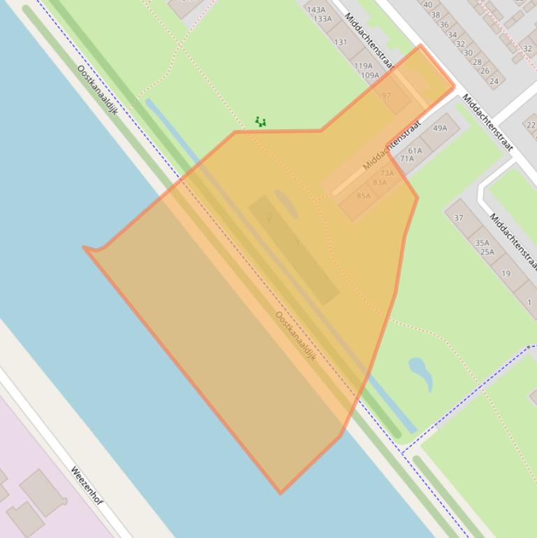 Kaart van postcodegebied 6535LG.