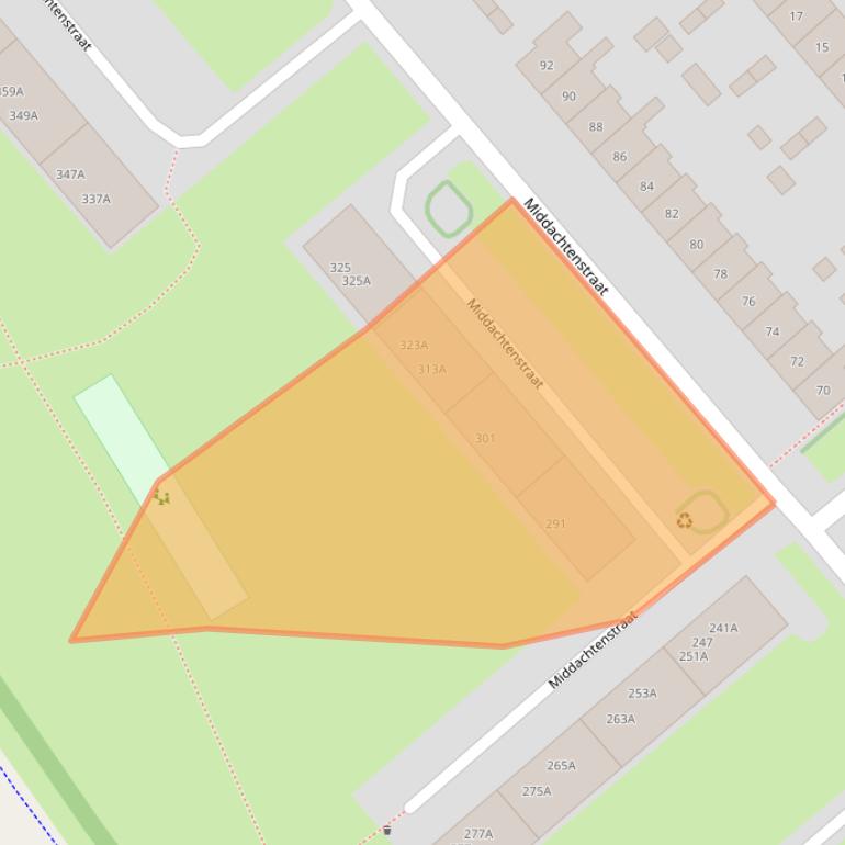 Kaart van postcodegebied 6535LN.