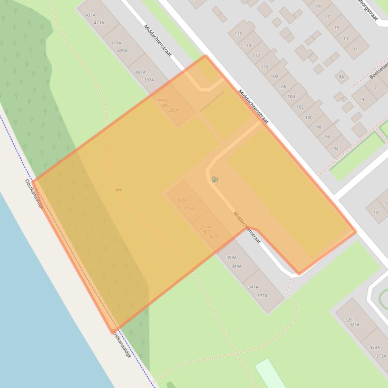 Kaart van postcodegebied 6535LR.