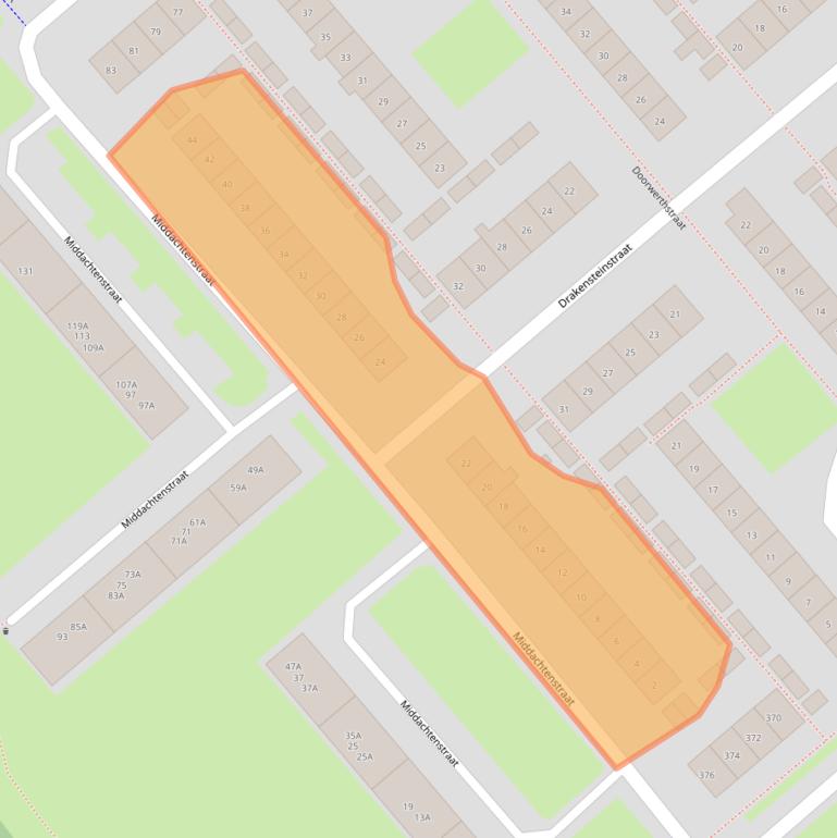 Kaart van postcodegebied 6535LT.