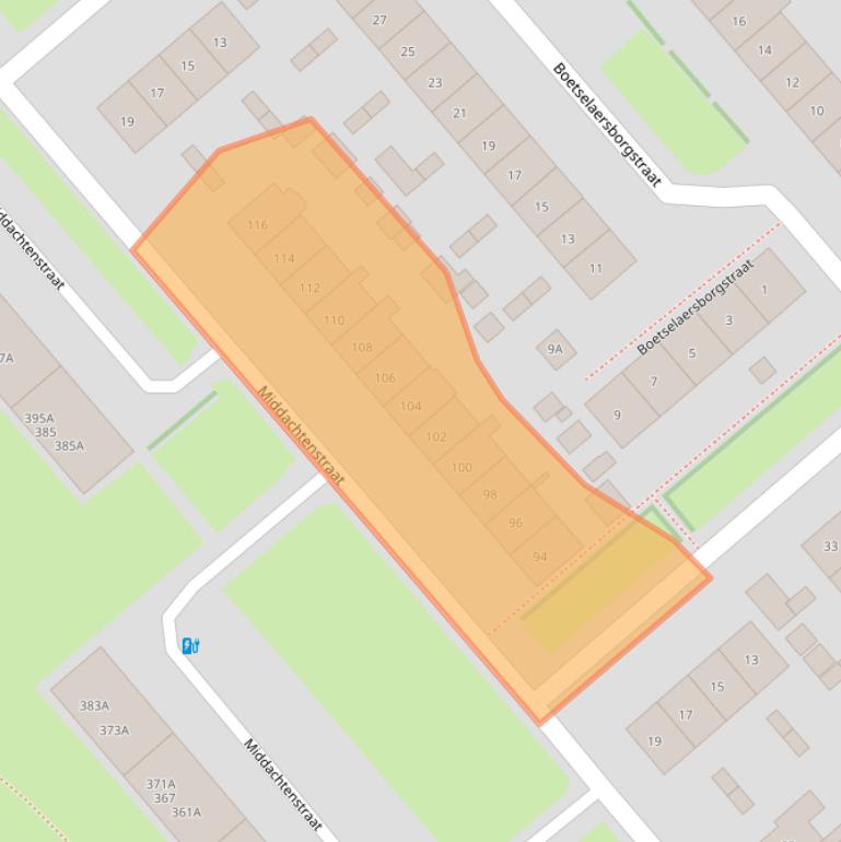 Kaart van postcodegebied 6535LX.