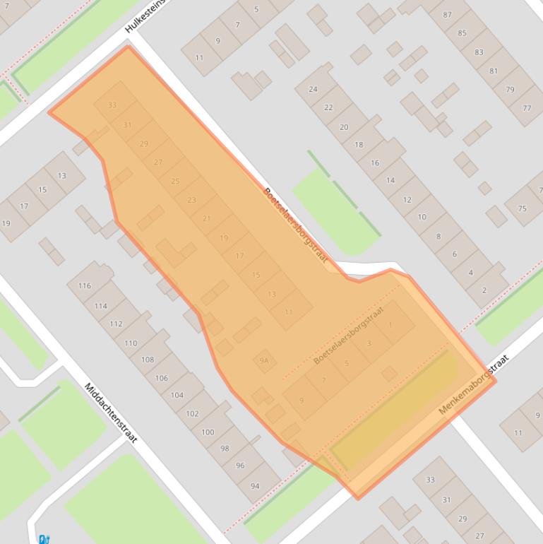 Kaart van postcodegebied 6535MA.