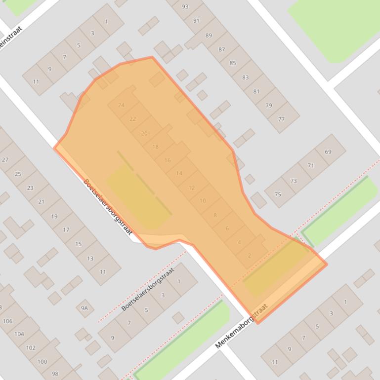 Kaart van postcodegebied 6535MB.