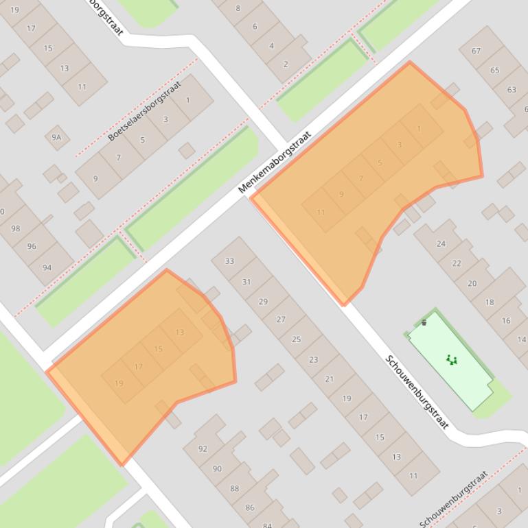 Kaart van postcodegebied 6535MC.