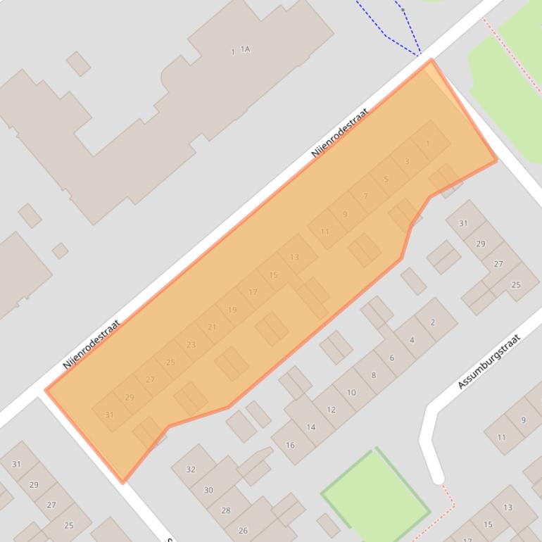 Kaart van postcodegebied 6535MK.