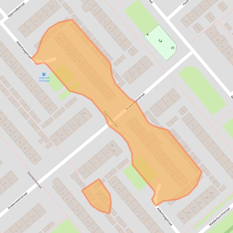 Kaart van postcodegebied 6535MZ.
