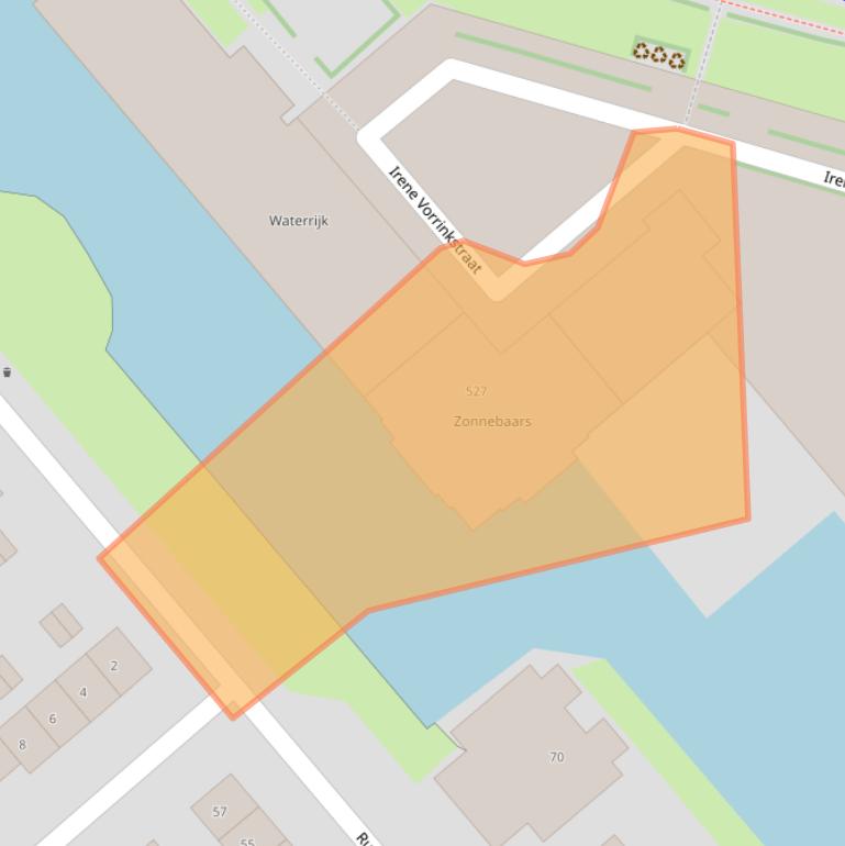 Kaart van postcodegebied 6535NB.