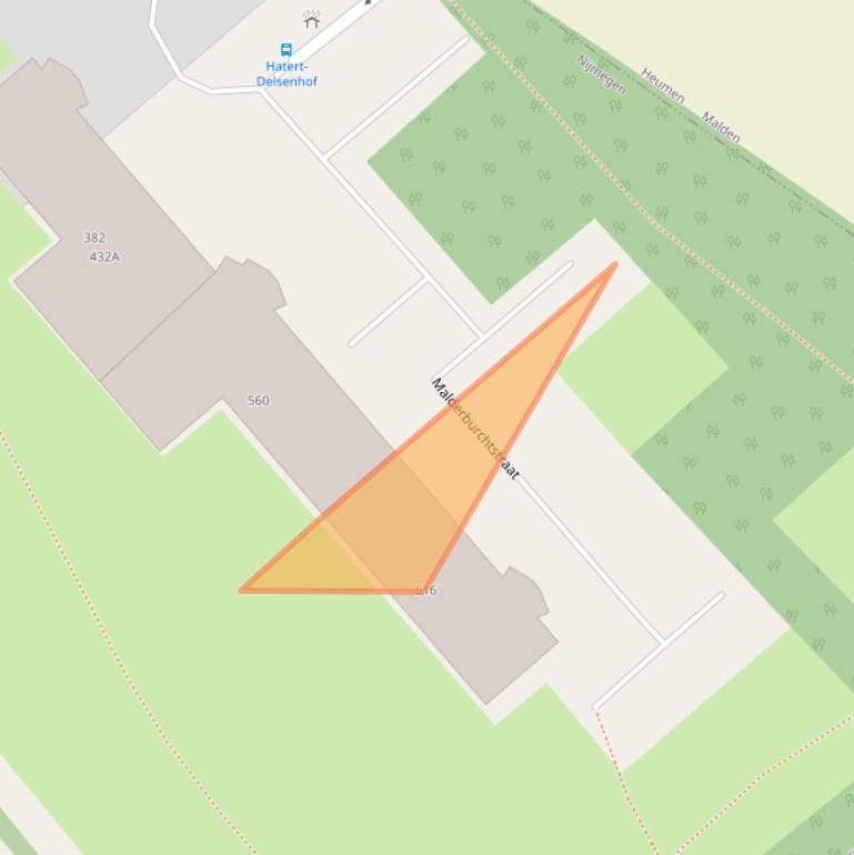 Kaart van postcodegebied 6535NW.