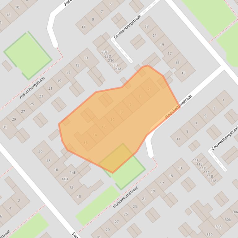 Kaart van postcodegebied 6535PG.