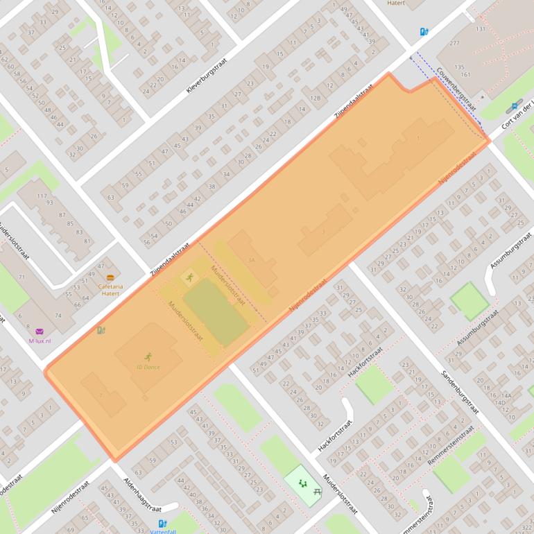 Kaart van postcodegebied 6535PS.