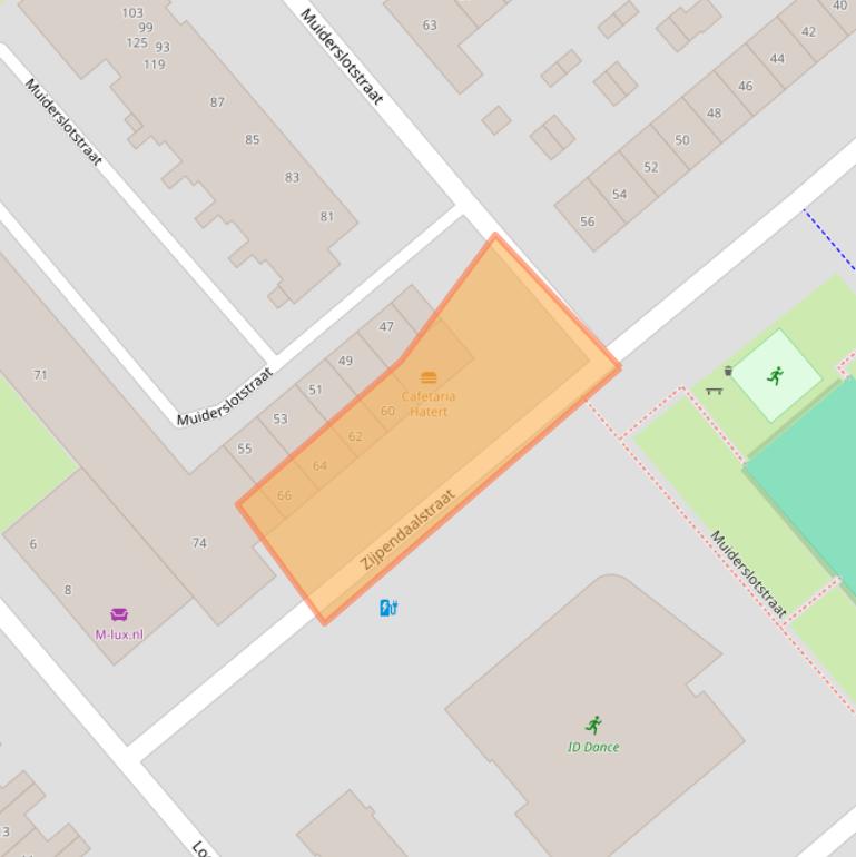 Kaart van postcodegebied 6535PW.