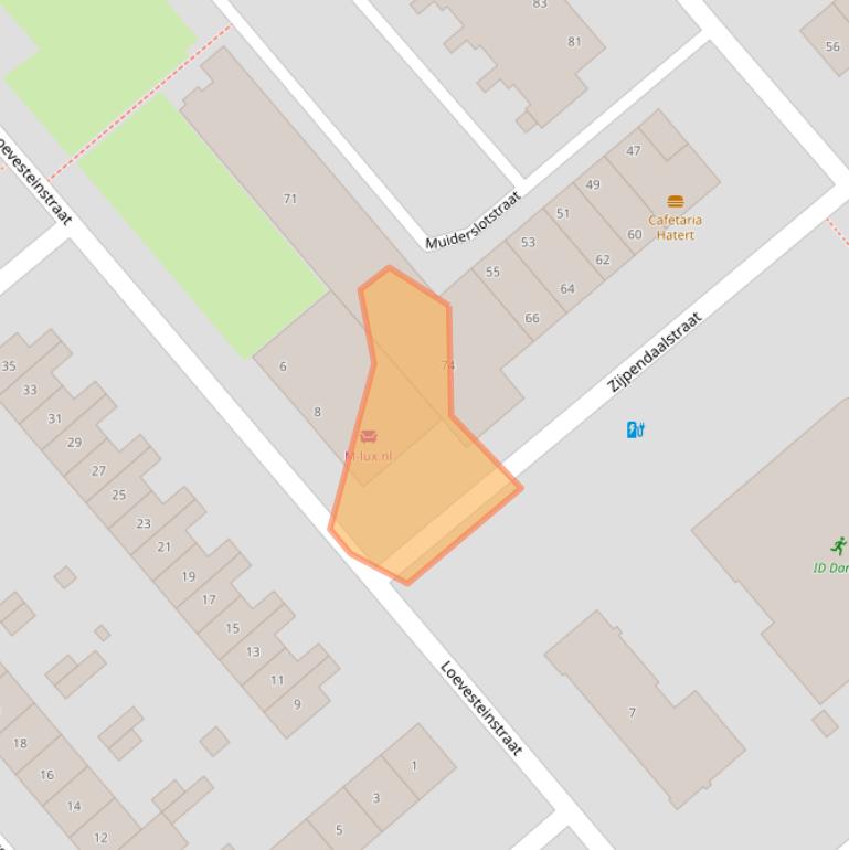 Kaart van postcodegebied 6535PZ.