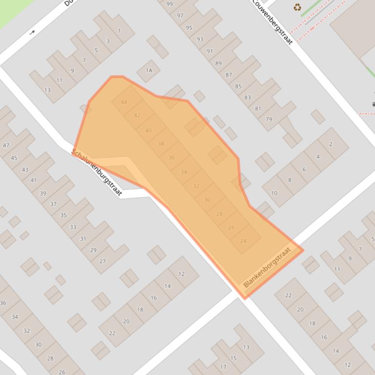 Kaart van postcodegebied 6535RN.