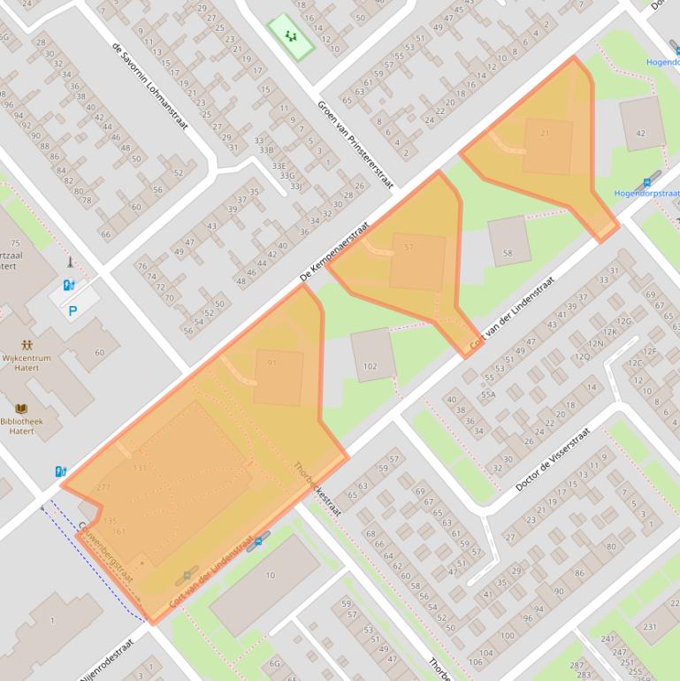 Kaart van postcodegebied 6535SG.