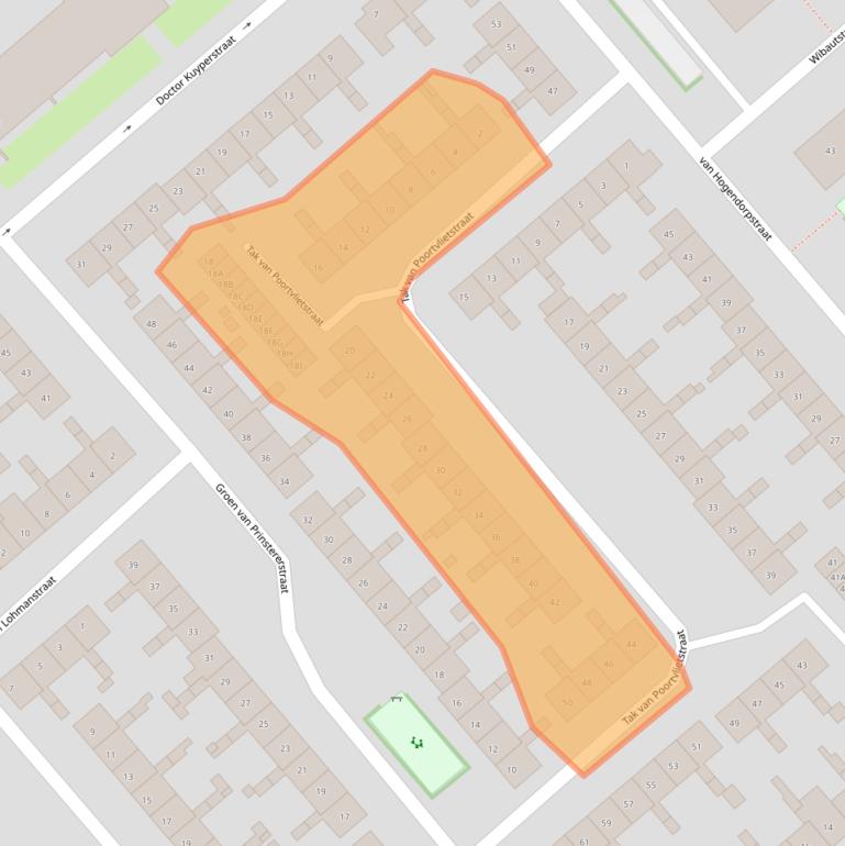 Kaart van postcodegebied 6535SV.