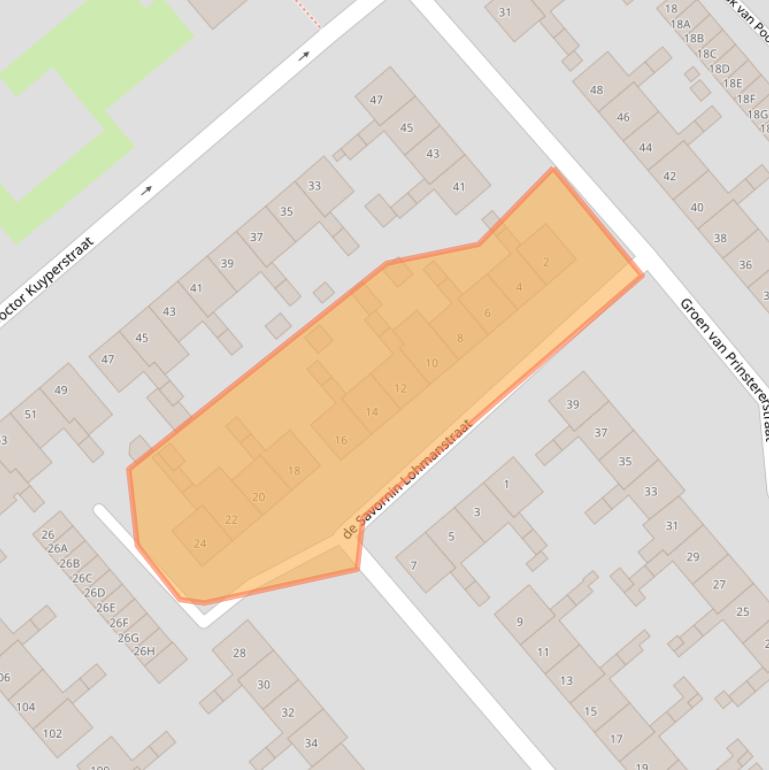 Kaart van postcodegebied 6535SX.