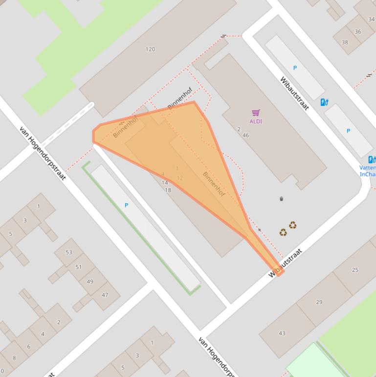 Kaart van postcodegebied 6535TM.