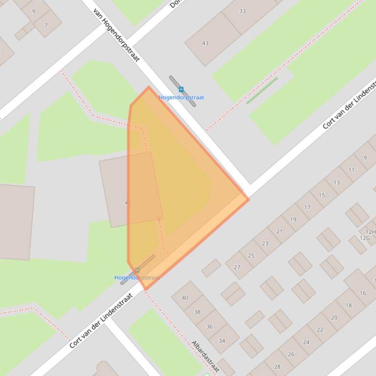 Kaart van postcodegebied 6535VG.