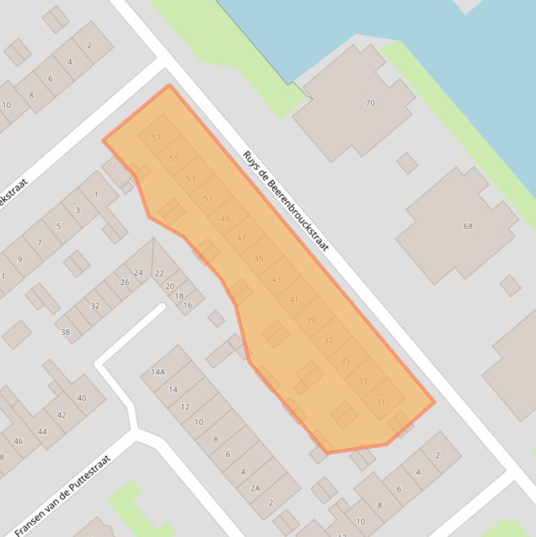 Kaart van postcodegebied 6535XR.