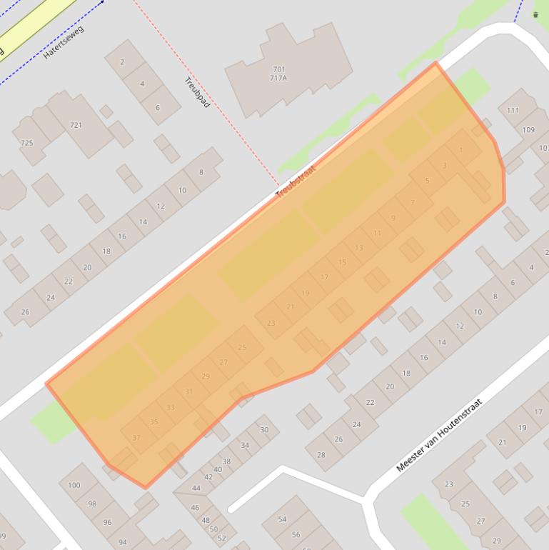 Kaart van postcodegebied 6535ZE.